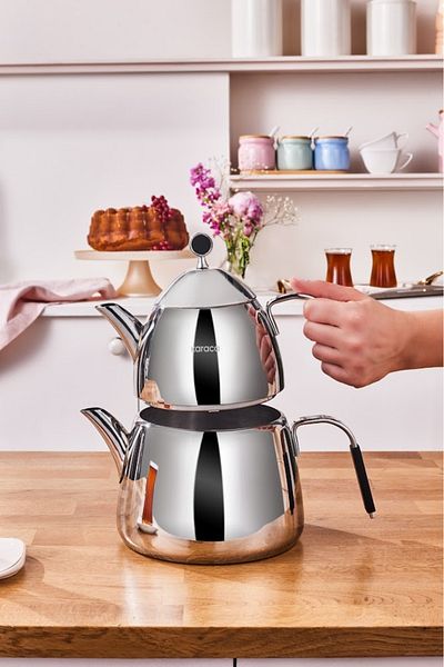 Karaca Black Rodos Maxi Teapot Set