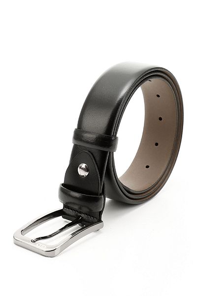 GÖNDERİ(R) BLACK Gön Genuine Leather Men's Belt 13450