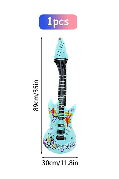Choice بالونات أخرى زرقاء اللون على شكل جيتار روك، قطعة واحدة/5 قطع، مناسبة ل...