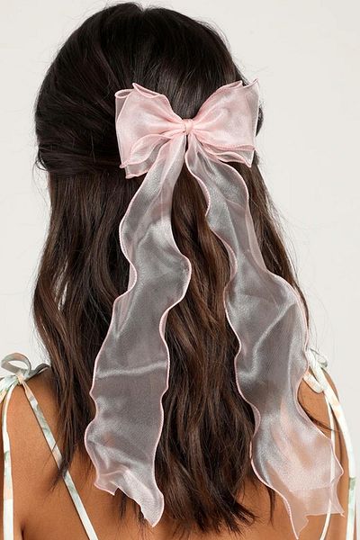 New Obsessions Alice Long Tulle Bow Buckle