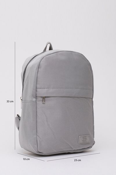 SHAKA Gray Shk40 Unisex Sports Backpack - 2 Zones with Zipper and Adjustable