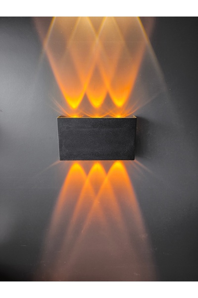 ECONA ÇİFT YÖNLÜ DEKORATİF DUVAR APLİK 12WATT AMBER RENK