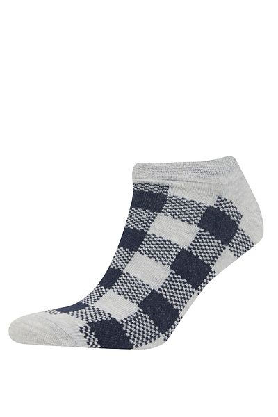 DeFacto 5-teilige Baumwoll-Booties-Socken für Herren C0136axns