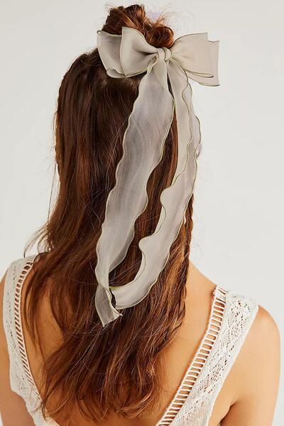 New Obsessions Alice Long Tulle Bow Buckle