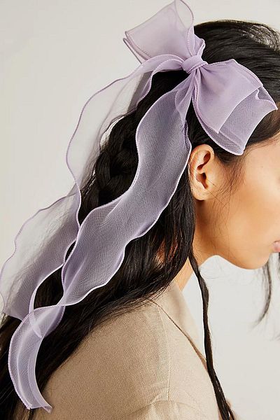 New Obsessions Alice Long Tulle Bow Buckle