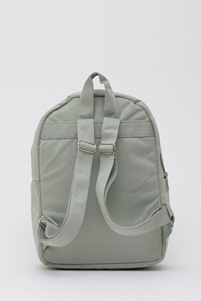 SHAKA Green Shk40 2 Compartment Adjustable Strap Canvas Fabric Unisex Daily Sports Backpack L:33 E:23 G: