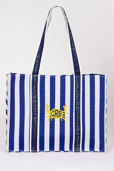DeFacto Damen-Handtasche aus Segeltuch mit Streifenmuster B9067axns