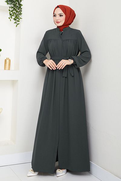 ModaMerve Ζώνη Hijab Ferace 1004ESL1097-M Anthracite