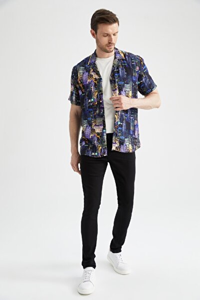 DeFacto Szupervékony Jean nadrág - normál derék, extra vékony láb W9347az22au