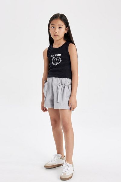 DeFacto Girl's Cotton Pocket Shorts C0281A824HS