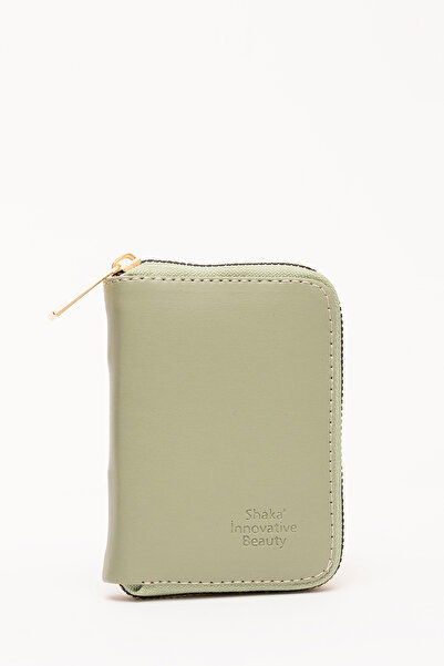 SHAKA Mint Yeşil SHK63 Kartlıklı Bozuk Para Ve Kağıt Para Bölmeli Fermuarlı Ş...