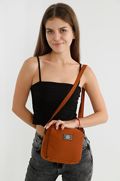 SHAKA Tile U35 Single Zipper Compartment Adjustable Strap Canvas Fabric Women...