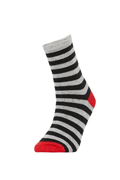 DeFacto Boy's Striped 4-Piece Socks K5222a6ns
