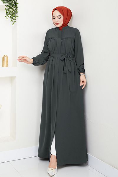 ModaMerve Ζώνη Hijab Ferace 1004ESL1097-M Anthracite