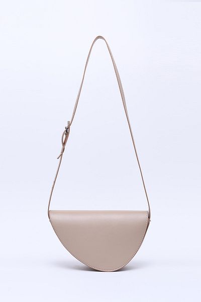 SHAKA Mink Shk154 Geantă de umăr căptușită cu un singur compartiment, cu închidere asimetrică, din piele artificială L:15 E:23 L:7 cm