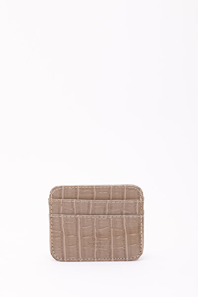 SHAKA Vizon Shk181 Kroko Suni Deri, 4 Kartlık ve Para Bölmeli, Unisex Kartlık