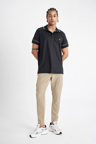 DeFacto Slim Fit Jogger Sweatpants με φερμουάρ - Διπλές τσέπες, υφαντό B2780ax24sm