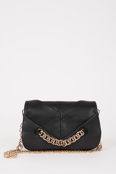 DeFacto Women's Chain Detailed Faux Leather Shoulder Bag C1198Axns