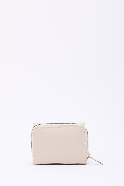 SHAKA Cream Shk177 Faux Leather 8 Compartments, Card Holder, Paper and Coin Compartment Snap Wallet