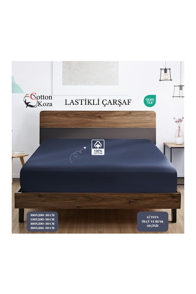 cottonkoza tekstil örme san. ve tic. ltd. şti. 100% Cotton Combed Elastic Fitted Sheet with 4 Different Size Options