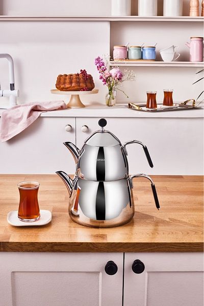 Karaca Black Rodos Midi Teapot Set