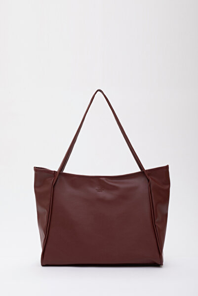 SHAKA Claret Red Shk90 τσάντα αγορών από συνθετικό δέρμα με εσωτερική θήκη με...