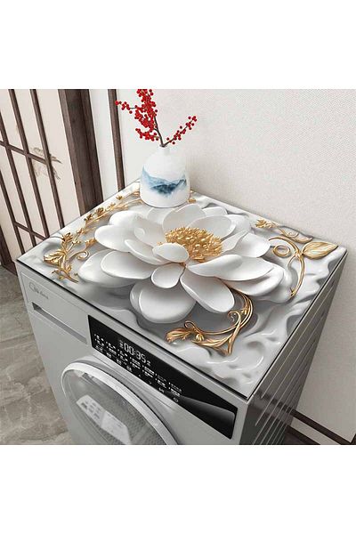 Else Dekor Dryer Washing Machine Cover - Liquid Proof, Non-Slip and Washable