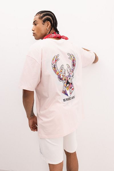 DeFacto Μπλουζάκι Milwaukee Bucks Crew Boxy Fit - κοντομάνικο B9889ax24sm