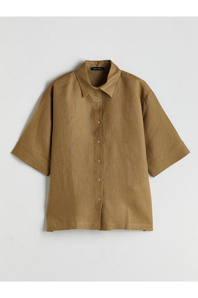LC Waikiki Cămașă oversize de in pentru femei