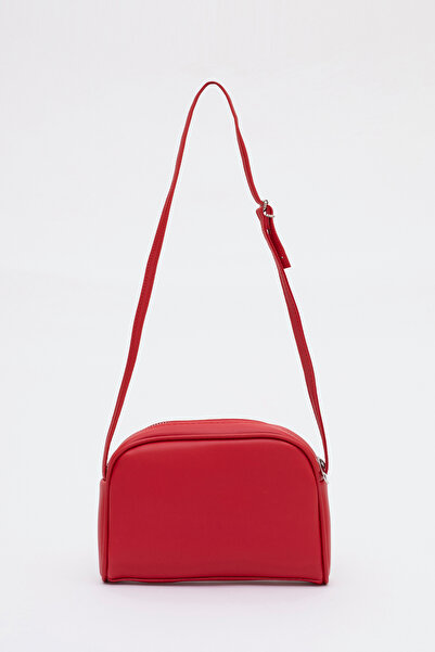 SHAKA Red Shk25 Mini Urban Cross Strap Single Compartment Faux Leather Handle and Shoulder Bag