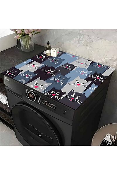 Else Dekor Dryer Washing Machine Cover - Liquid Proof, Non-Slip and Washable
