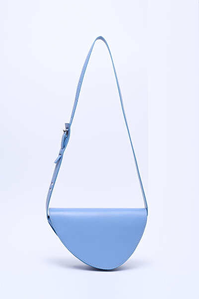 SHAKA Blue Shk154 Faux Leather Asymmetric Snap Fastener Single Compartment Li...