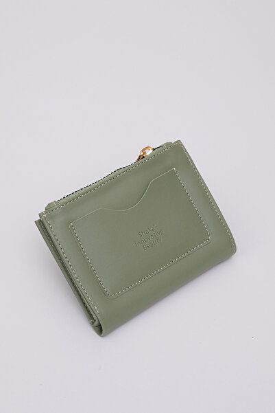 SHAKA Mint Yeşil SHK70 Suni Deri Ön Cepli Bozuk Ve Kağıt Para Bölmeli Kartlık...