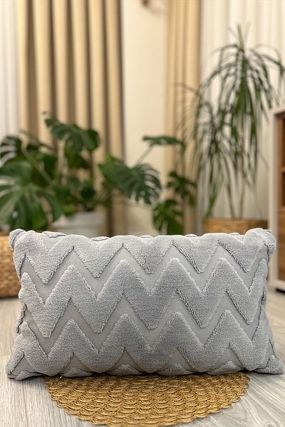 Filamente Husa de perna gri in stil boem - Design special - 30X50CM - Tesatura cu textura moale