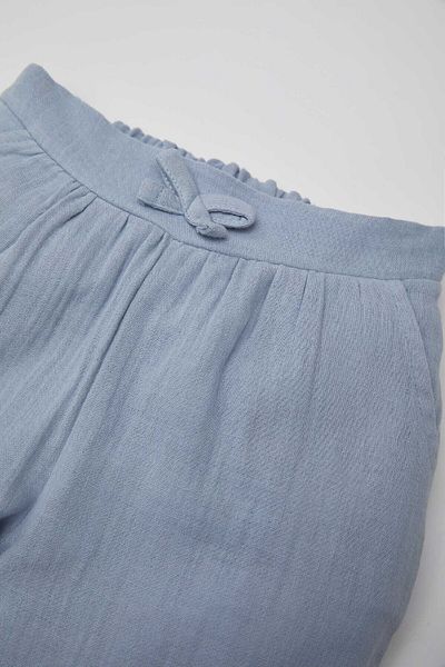 DeFacto Baby Girl Elastic Waist Wide Wide Leg Muslin Trousers B9459A524Sp