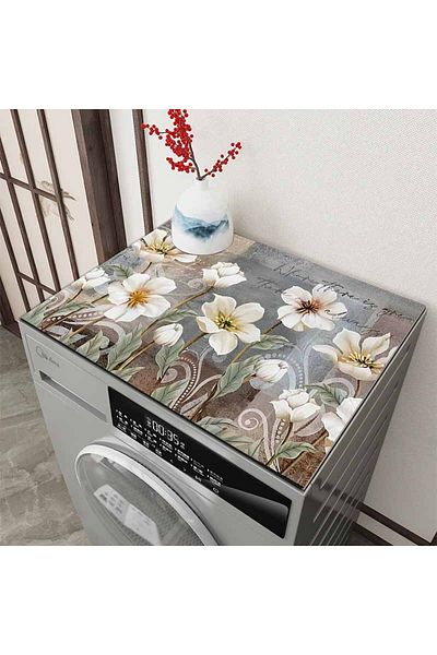 Else Dekor Dryer Washing Machine Cover - Liquid Proof, Non-Slip and Washable