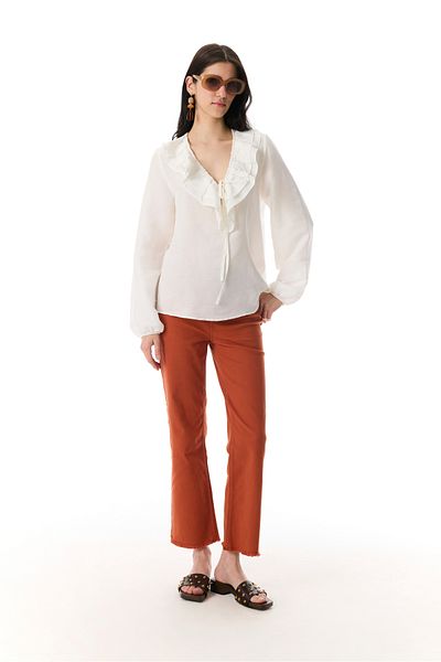 Mudo Cropped Flare Fit Pants