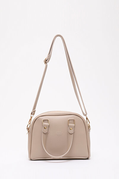 SHAKA Geantă de mână, braț și umăr din piele artificială Mink Shk205, cu ferm...