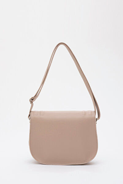 SHAKA Mink Shk93 Faux Leather 2 Compartments Adjustable Strap Arm And Shoulder Bag L:15 E:23 W:6 Cm