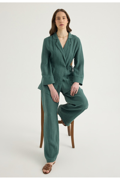 Masha Kate Pantaloni Zen cu picioare largi