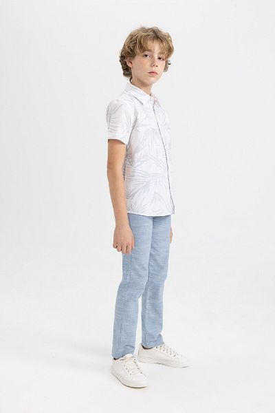 DeFacto Boy's Standard Leg Linen Look Trousers B7622a824sp