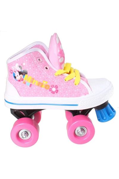 Minnie Mouse Roller skates, multicolor, lace-up closure, textile material, size 28, Minnie Mouse