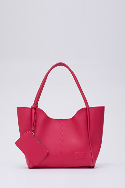 SHAKA Fuchsia Shk108 Дамска чанта за ръка и през рамо със закопчаване Портфей...