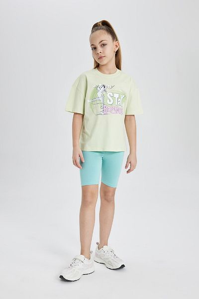 DeFacto Girl's Looney Tunes Relax Fit Crew Neck Short Sleeve T-Shirt C0144a824sm