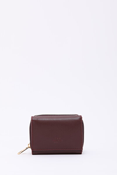 SHAKA Claret Red Shk177 Faux Leather 8 Compartments, Card Holder, Paper and Coin Compartment Snap Wallet