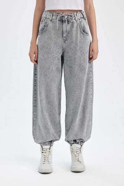 DeFacto Jogger High Waist Džíny ke kotníkům omyvatelné kalhoty C1319ax24sp