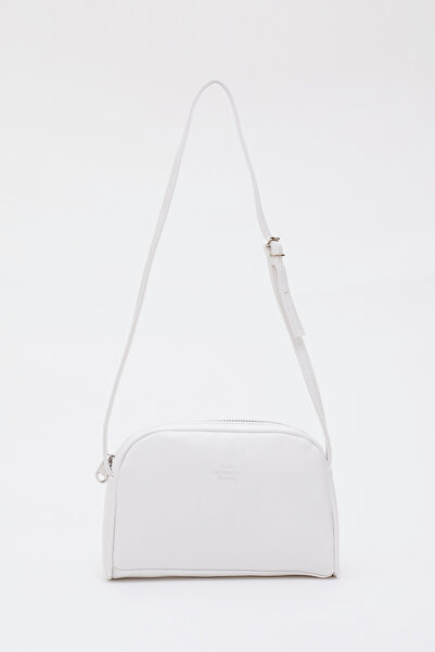 SHAKA Λευκή τσάντα ώμου Shk25 Mini Urban Cross Strap μονής θήκης από συνθετικό δέρμα