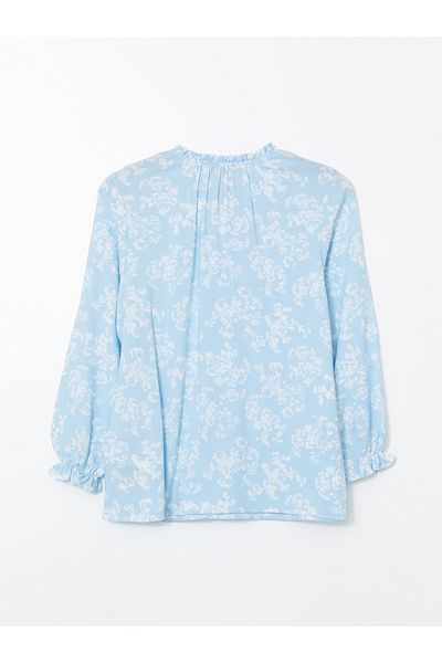 LC Waikiki Women's Blouse with Tie-Down Collar Flower