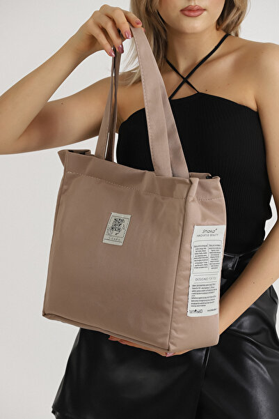 SHAKA Mink Shk52 The Tote Bag Canvas Fabric Daily Women's Shoulder Bag L:30 E:30 W:10