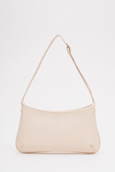 SHAKA Τσάντα χεριών, μπράτσων και ώμου Cream Shk129 με επένδυση από συνθετικό δέρμα με ρυθμιζόμενο λουράκι με φερμουάρ